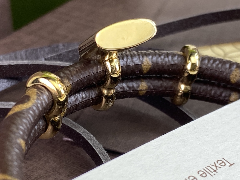 Louis Vuitton “Keep It Twice” Classic Monogram Bracelet-New - Image 4 of 10