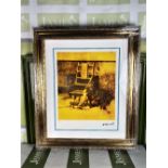 Andy Warhol (1928-1987) “The Chair” Numbered #29/100 Lithograph, Ornate Framed.