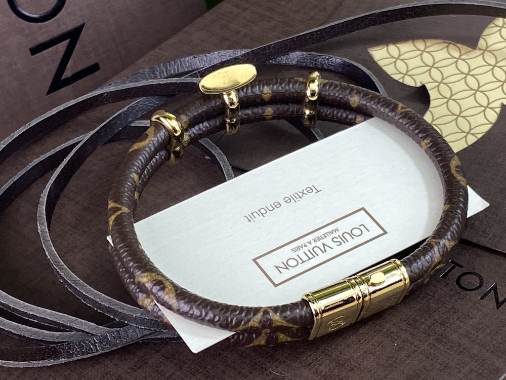 Louis Vuitton “Keep It Twice” Classic Monogram Bracelet-New - Image 3 of 10