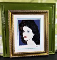 Andy Warhol (1928-1987) “Jane Fonda” Numbered Ltd Edition of 125 Lithograph #123, Ornate Framed.