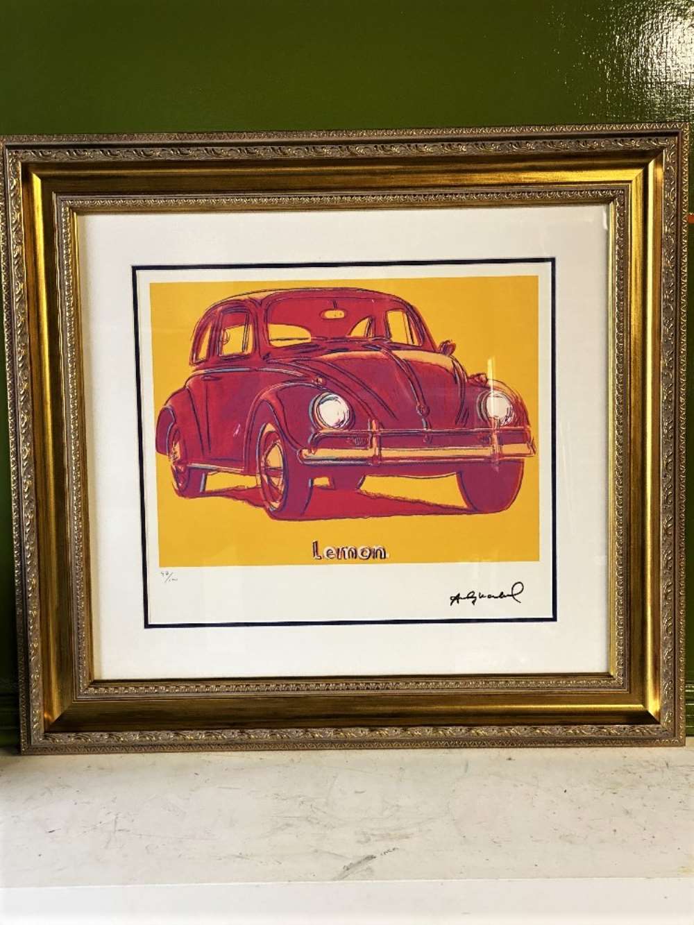 Andy Warhol (1928-1987) “The Beetle” Leo Castelli Gallery-New York Numbered Ltd Edition of 100 Litho - Image 5 of 5