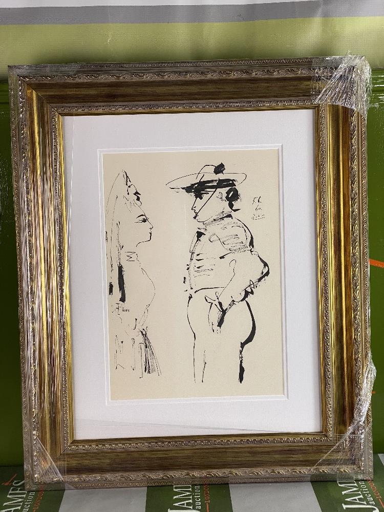 Pablo Picasso- Original Impression For 1960 Show In Roma Italy Lithograph - Image 6 of 6