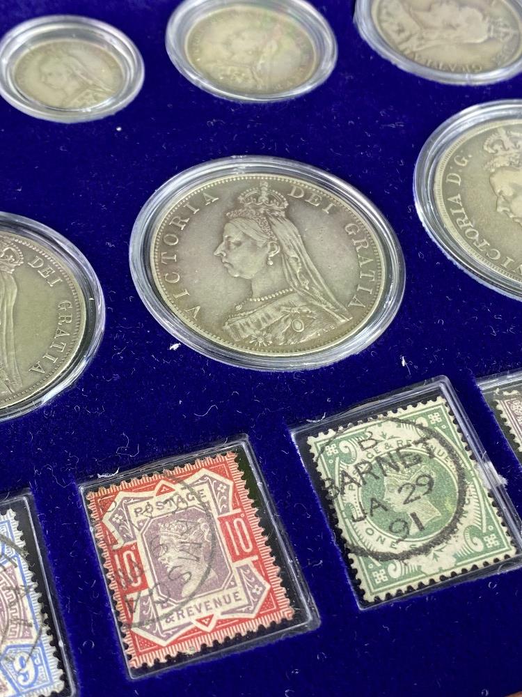 Queen Victoria Golden Jubilee Collection Silver Coins & Stamps - Image 2 of 6