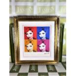 Andy Warhol (1928-1987) “Blondie” Numbered #51/100 Lithograph, Ornate Framed.