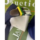 Rolex Official Merchandise Leather & Fabric Belt-New Example