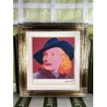 Andy Warhol (1928-1987) “Ingrid Bergman” Numbered #19/100 Lithograph, Ornate Framed.