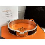 Hermes Paris Classic "H" Click Clac Bracelet