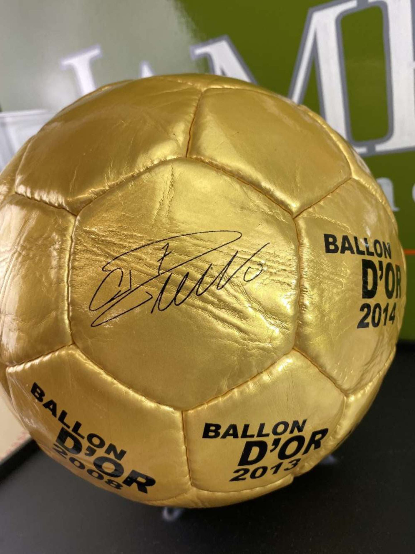 Cristiano Ronaldo Hand Signed Ballon D’Or Gold Football - Image 6 of 6