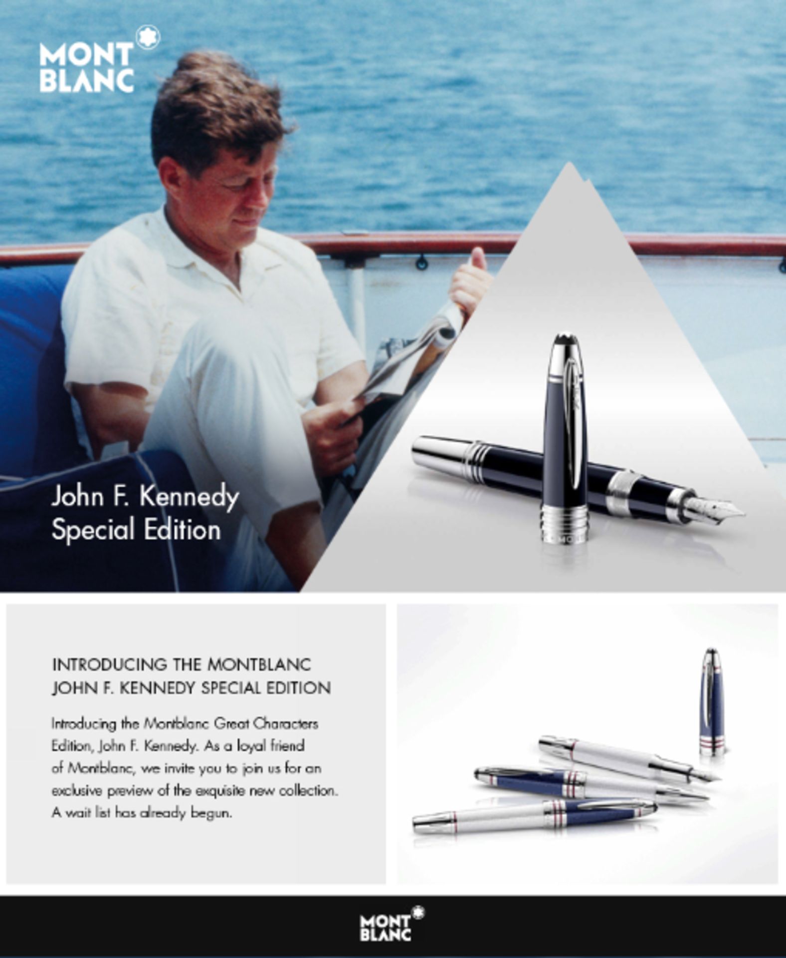 Montblanc-Great Characters John F. Kennedy Special Edition - Image 5 of 6