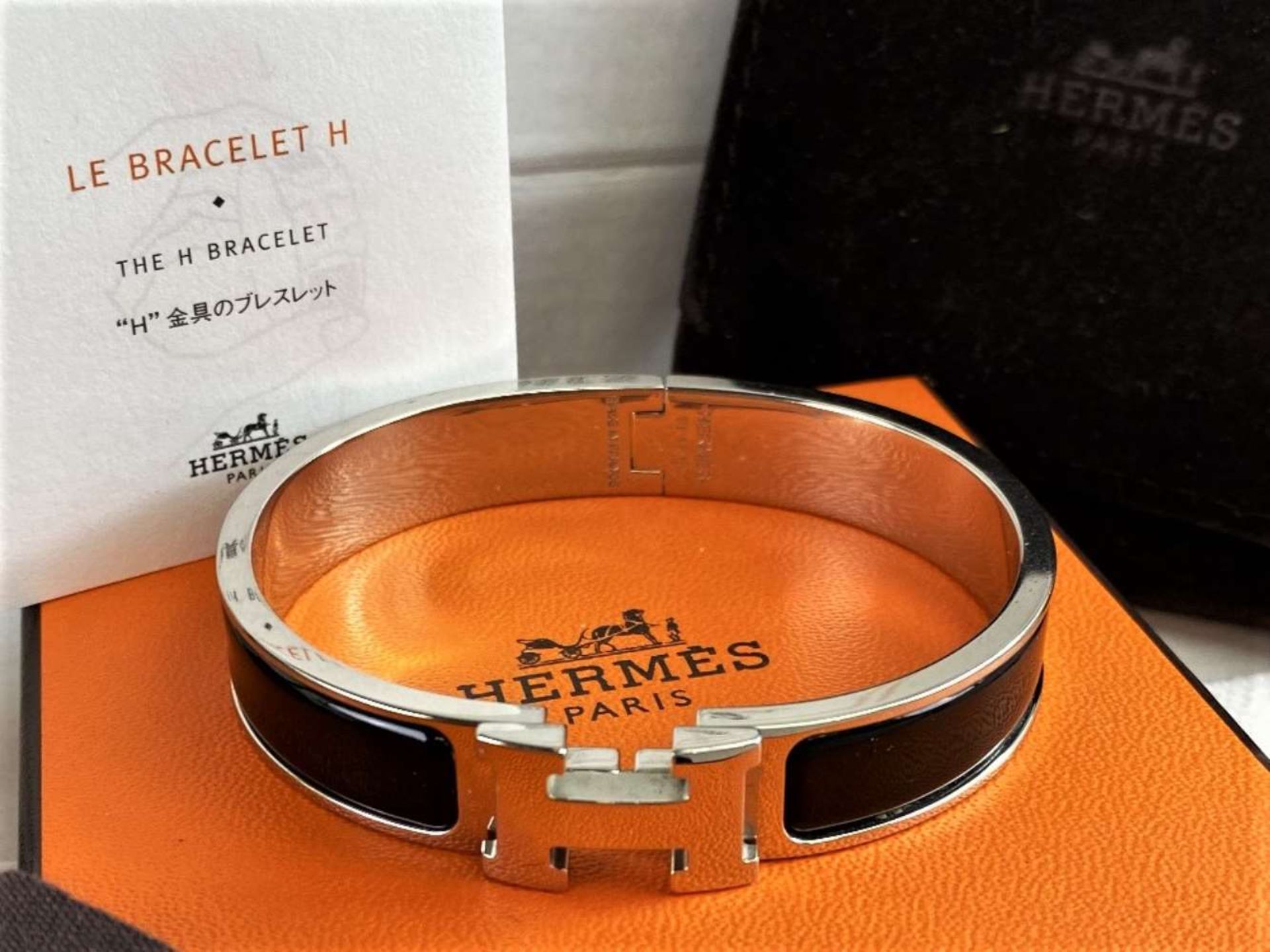 Hermes Paris Classic "H" Click Clac Bracelet