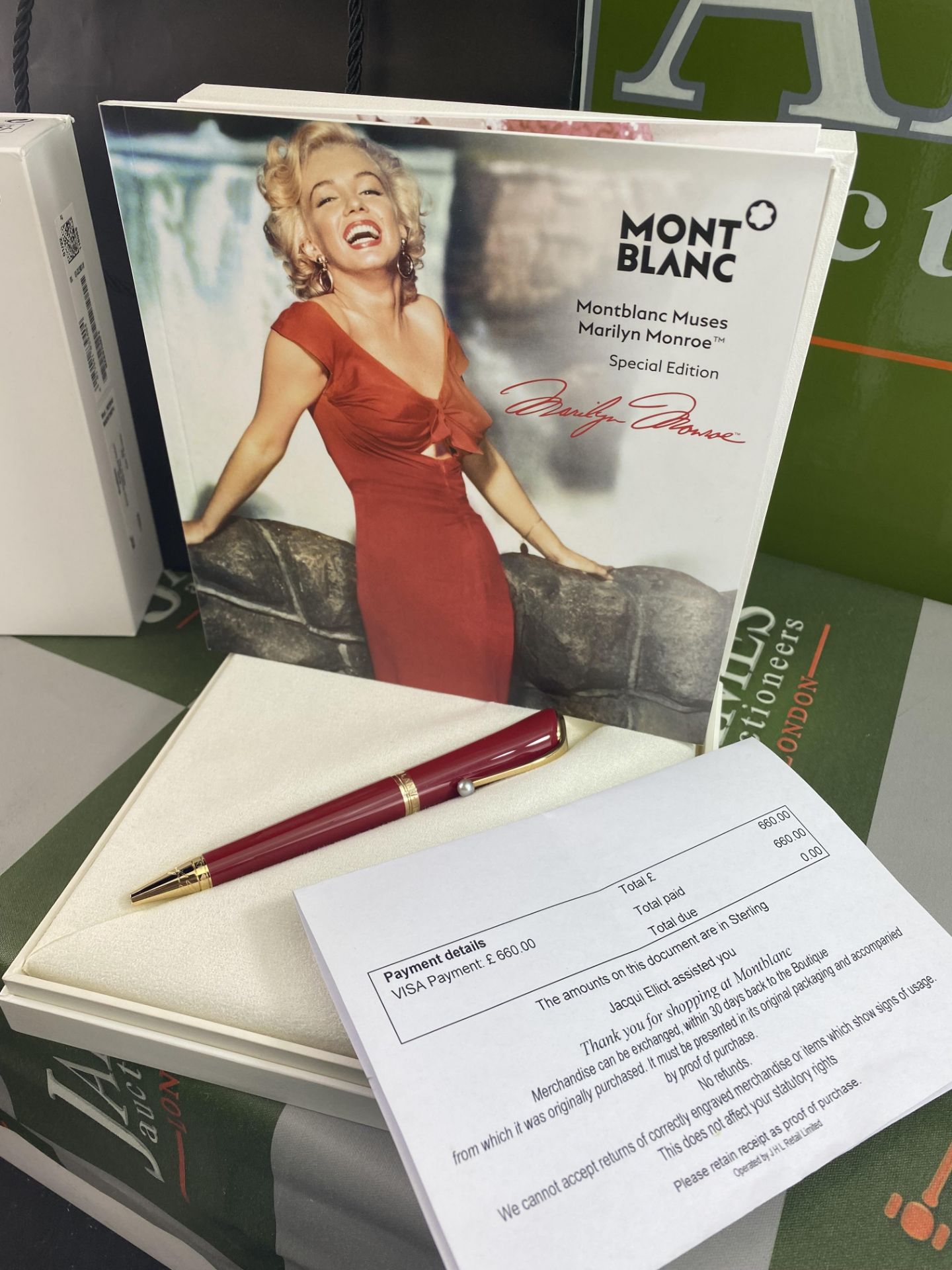 Montblanc Muses Marilyn Monroe Special Edition Ballpoint Pen - Image 6 of 6