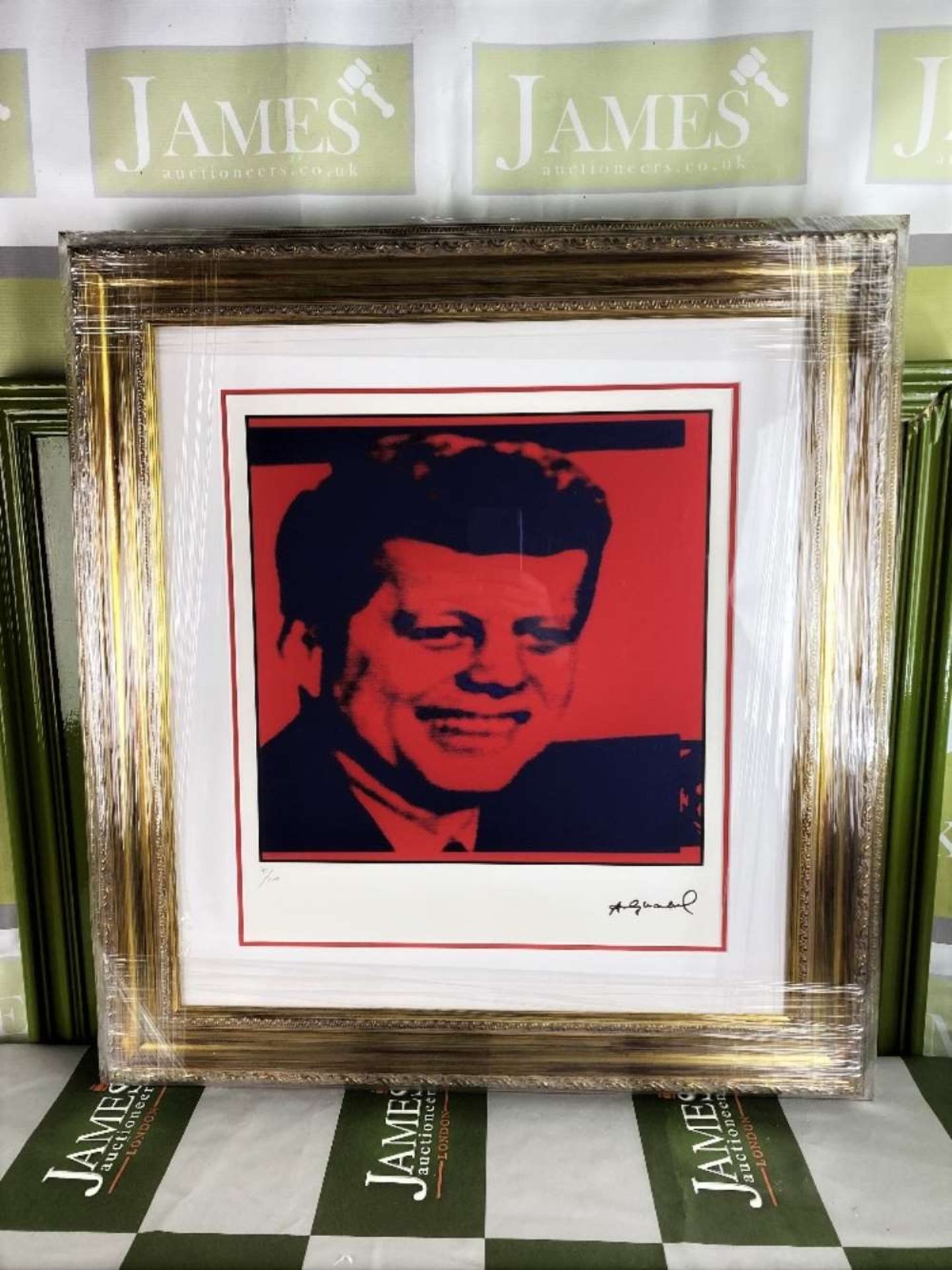 Andy Warhol (1928-1987) “Kennedy” Numbered #44/100 Lithograph, Ornate Framed. - Image 7 of 7