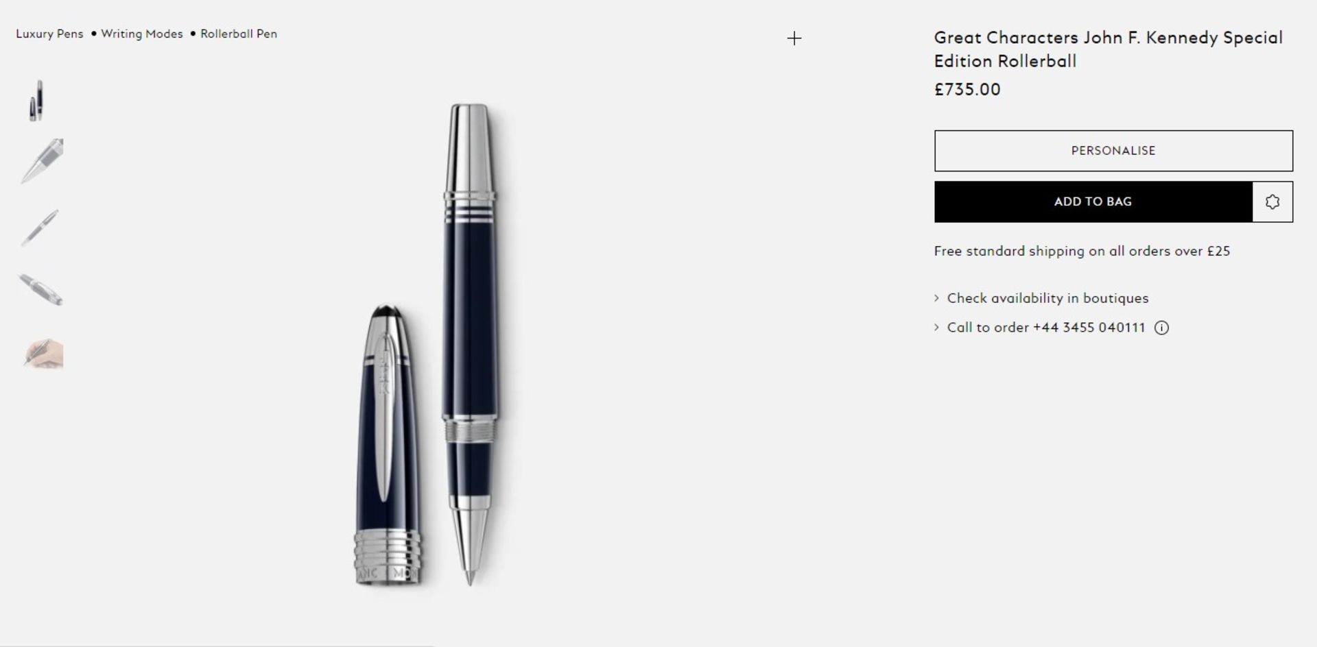 Montblanc-Great Characters John F. Kennedy Special Edition - Image 6 of 6