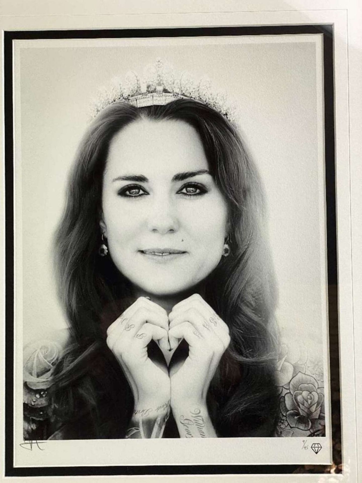 JJ Adams Kate Middleton Professionally Framed/Wishbone Edition - Image 2 of 2