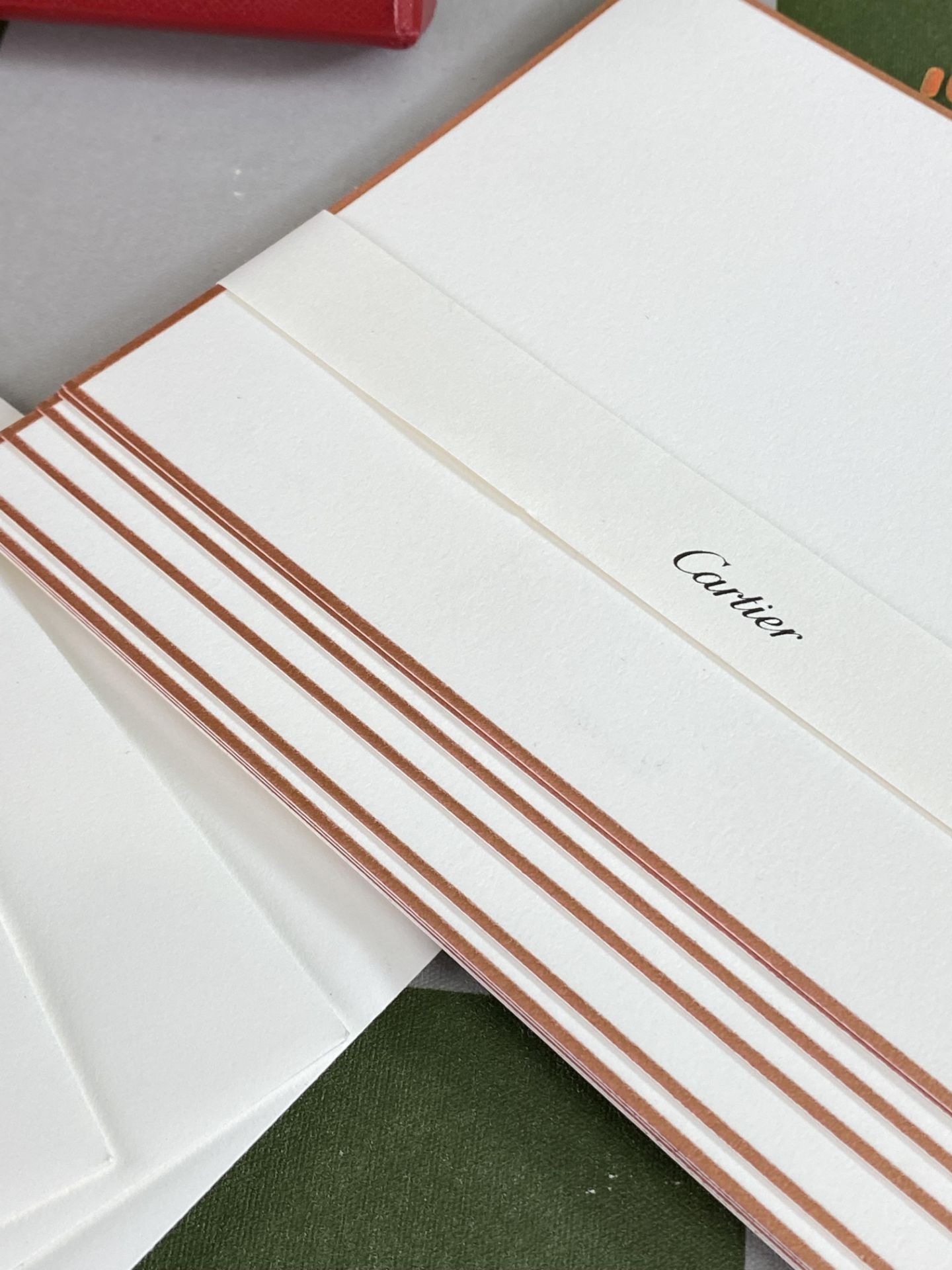 Cartier Paris Box Writing Set 10 Cards and Envelopes. - Image 2 of 4