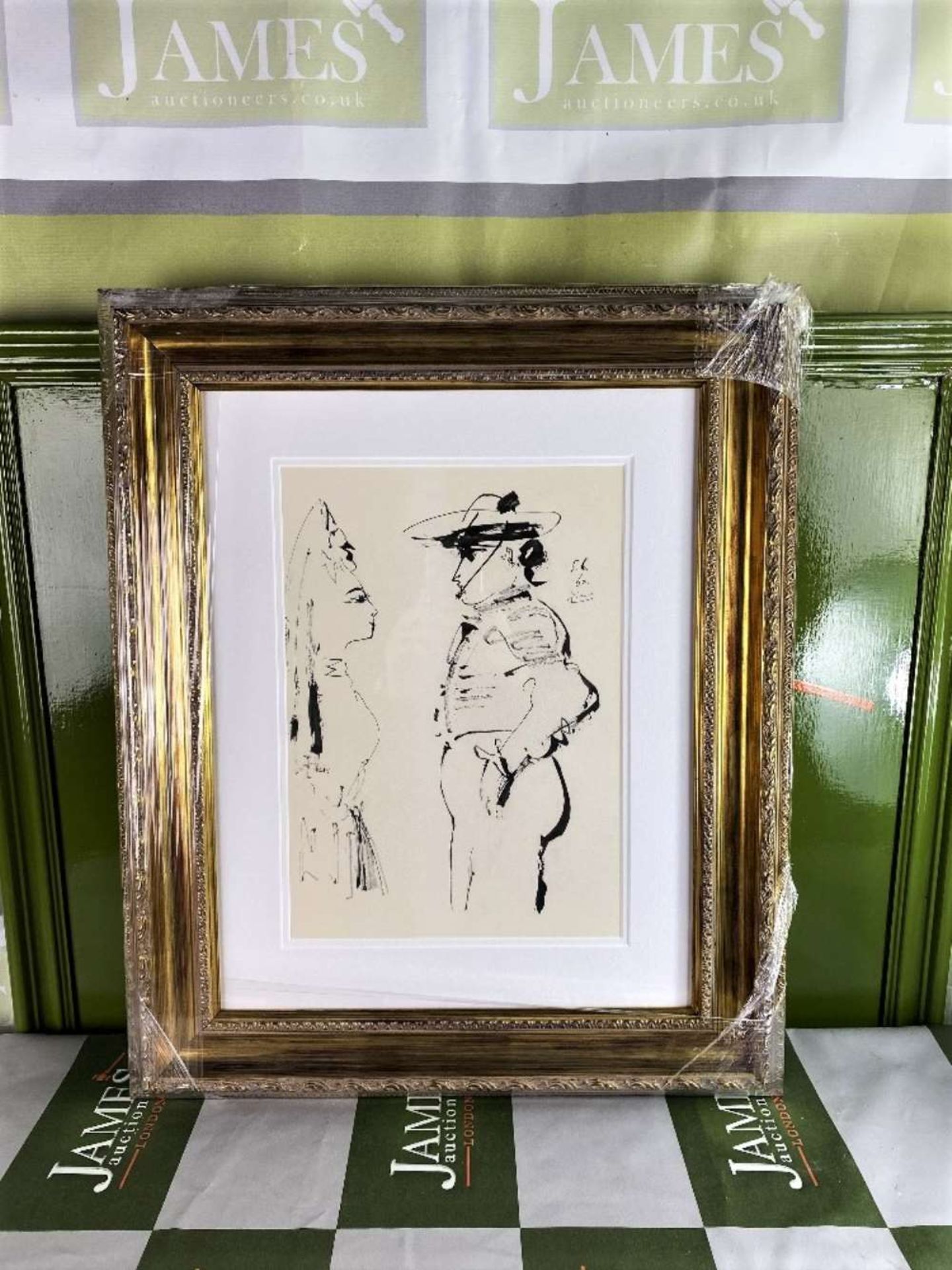 Pablo Picasso- Original Impression For 1960 Show In Roma Italy Lithograph