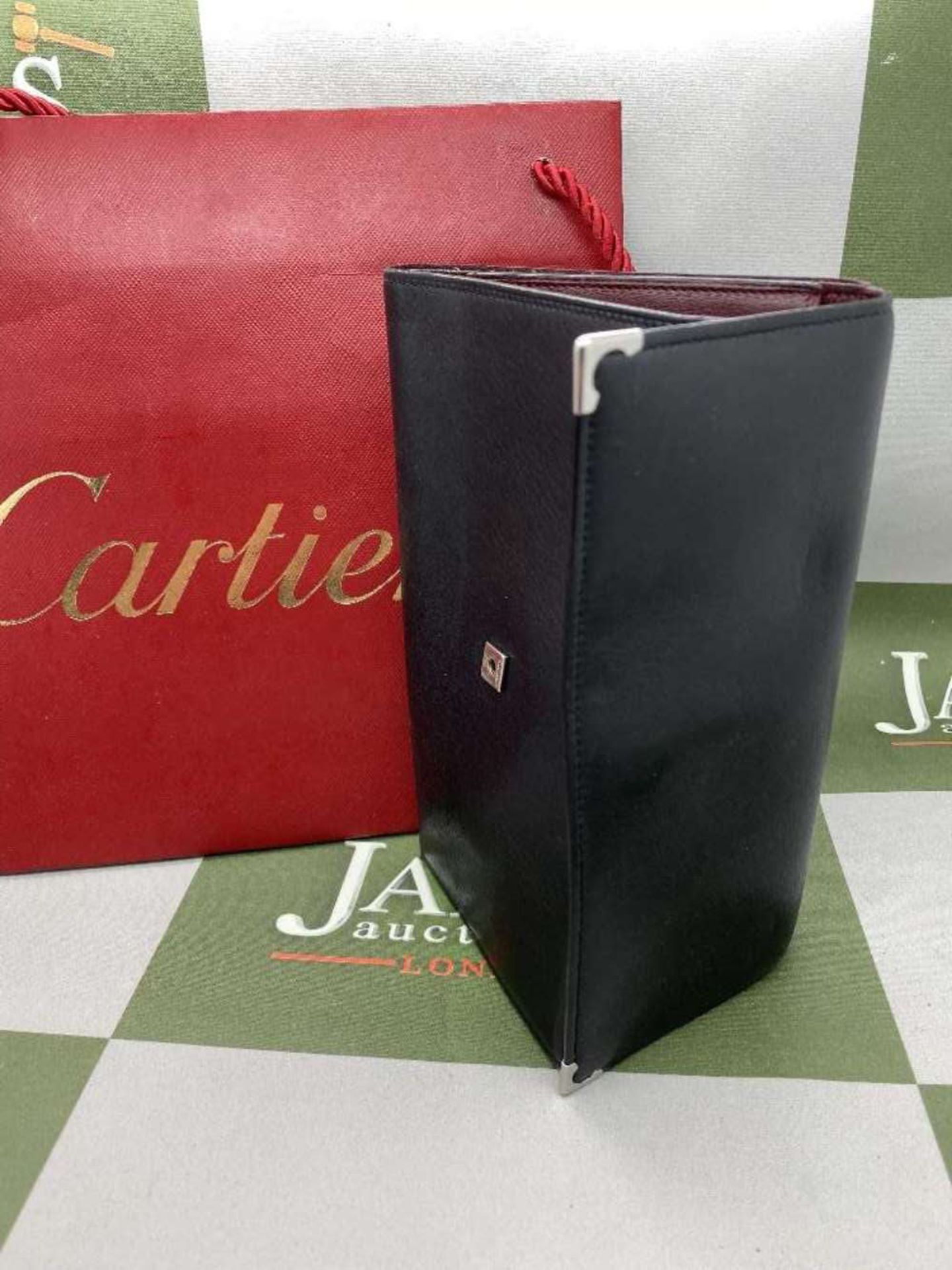 Cartier Paris- Calf Leather Wallet/Purse Black