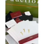 Cartier Paris- Credit Card Leather Holder & Letter Set