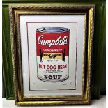 Andy Warhol (1928-1987) “Cambell`s Soup” Leo Castelli New York Numbered Ltd Edition of 100 Lithograp