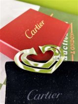 Cartier Paris "Love Heart" Silver Money Clip
