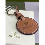 Rolex Official Mercandise Large Leather Keyring