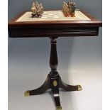 Franklin Mint Raj Chess Set Table Rare Example