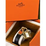 Hermes Paris"Kelly" Classic Gold Plated Watch