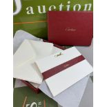 Cartier Paris Box Writing Set 10 Cards and Envelopes.