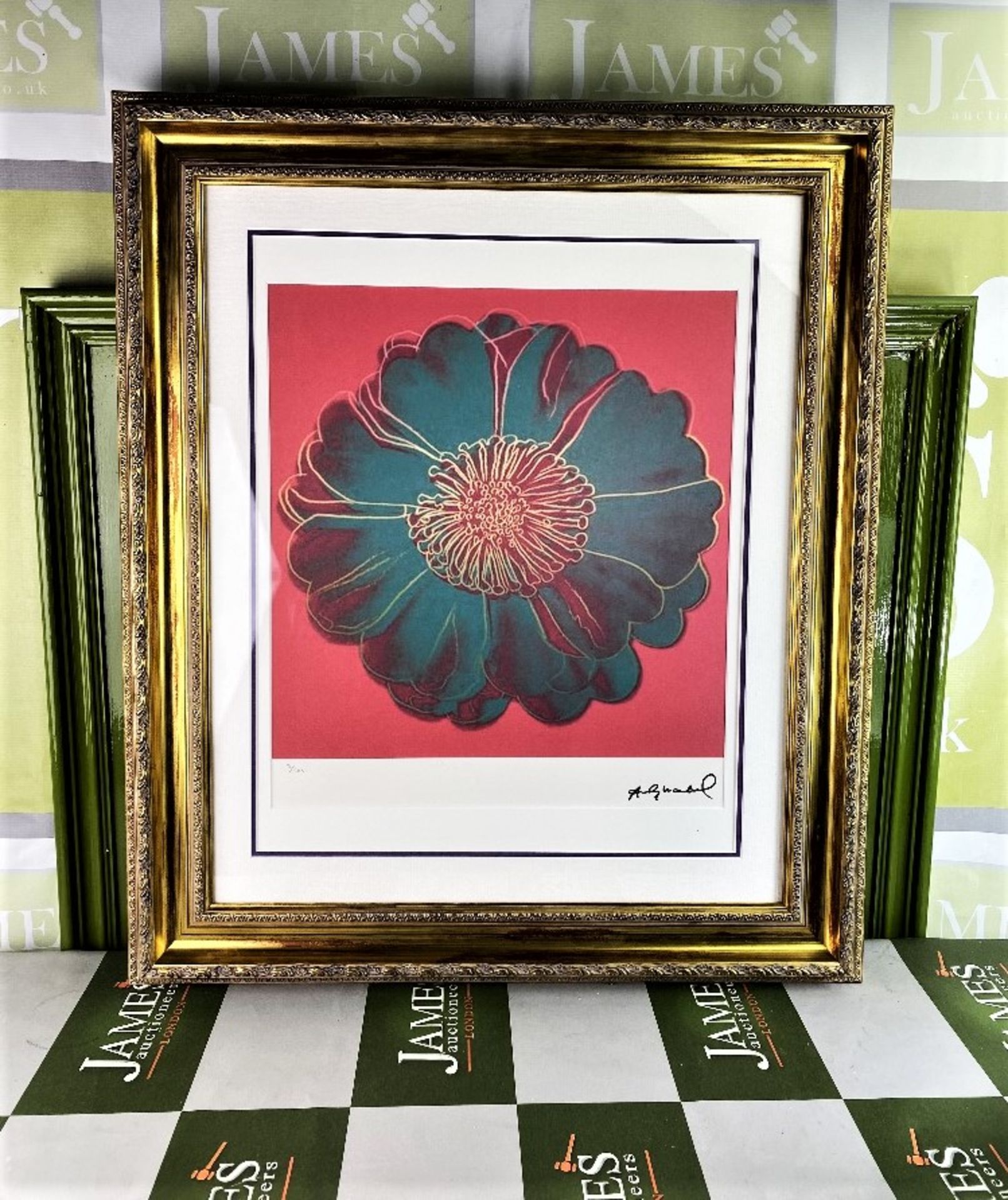 Andy Warhol-(1928-1987) "Flower for Tacoma Dome" Lithograph