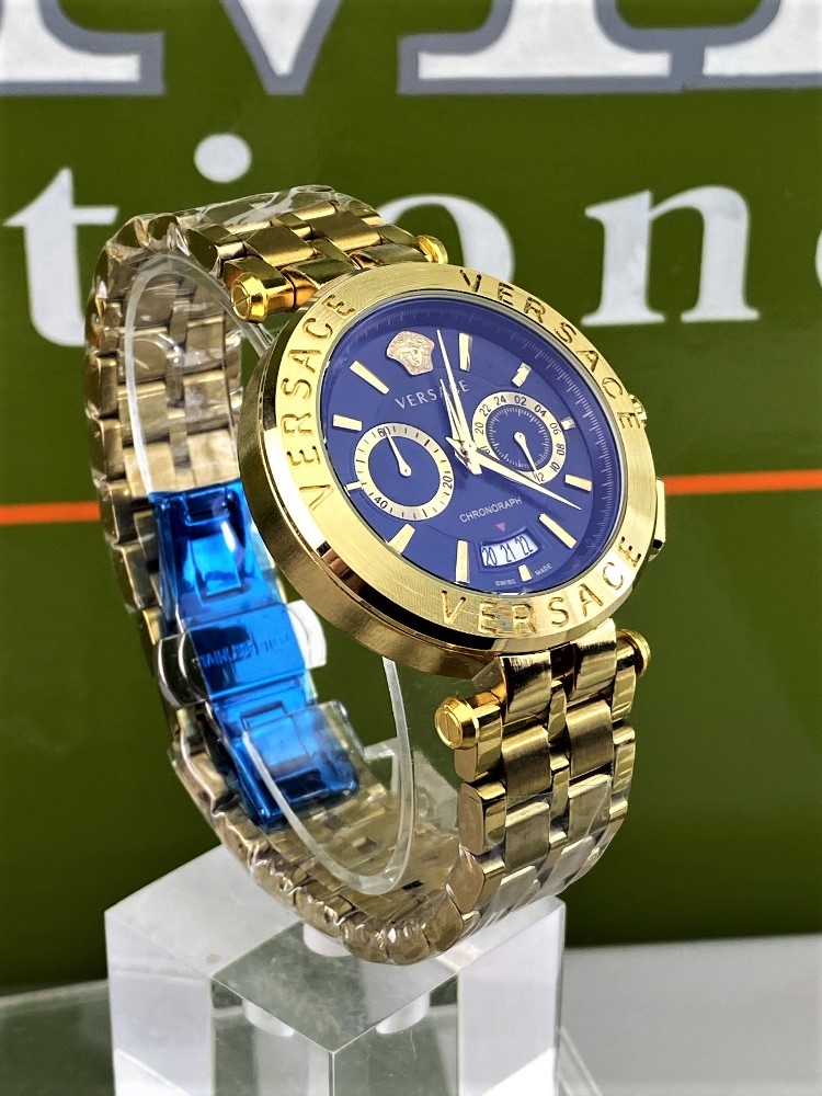 Versace Aion Gent`s Chronograph -Gold Plated-New Example - Bild 5 aus 8