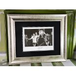 George Best Large Framed Signed Memorabilia-Inc COA