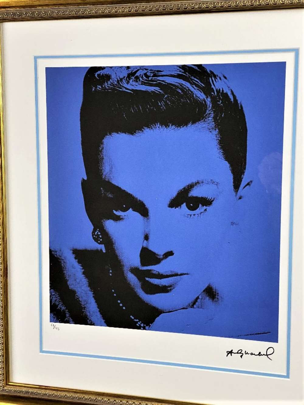 Andy Warhol (1928-1987) “Judy Garland” Numbered Ltd Edition of 125 Lithograph #69, Ornate Framed. - Bild 2 aus 6
