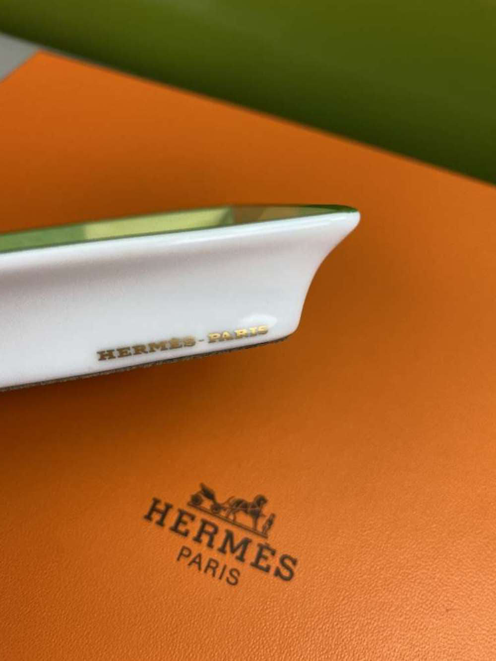 Hermes Paris Zebra Themed Porcelein Trinket Dish - Bild 3 aus 3