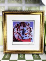 Andy Warhol-(1928-1987) "Tiger" Numbered Lithograph
