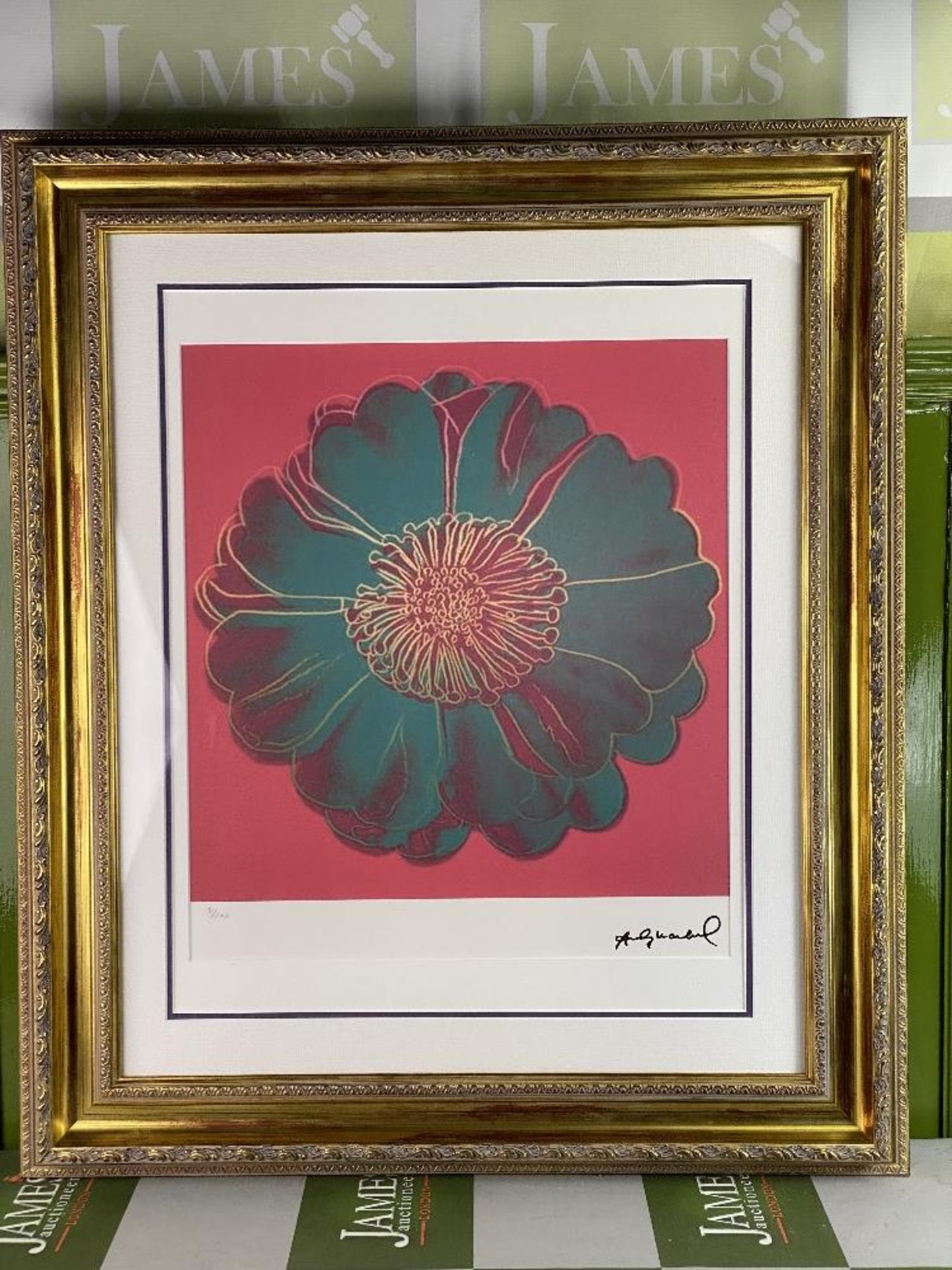 Andy Warhol-(1928-1987) "Flower for Tacoma Dome" Lithograph - Image 7 of 7