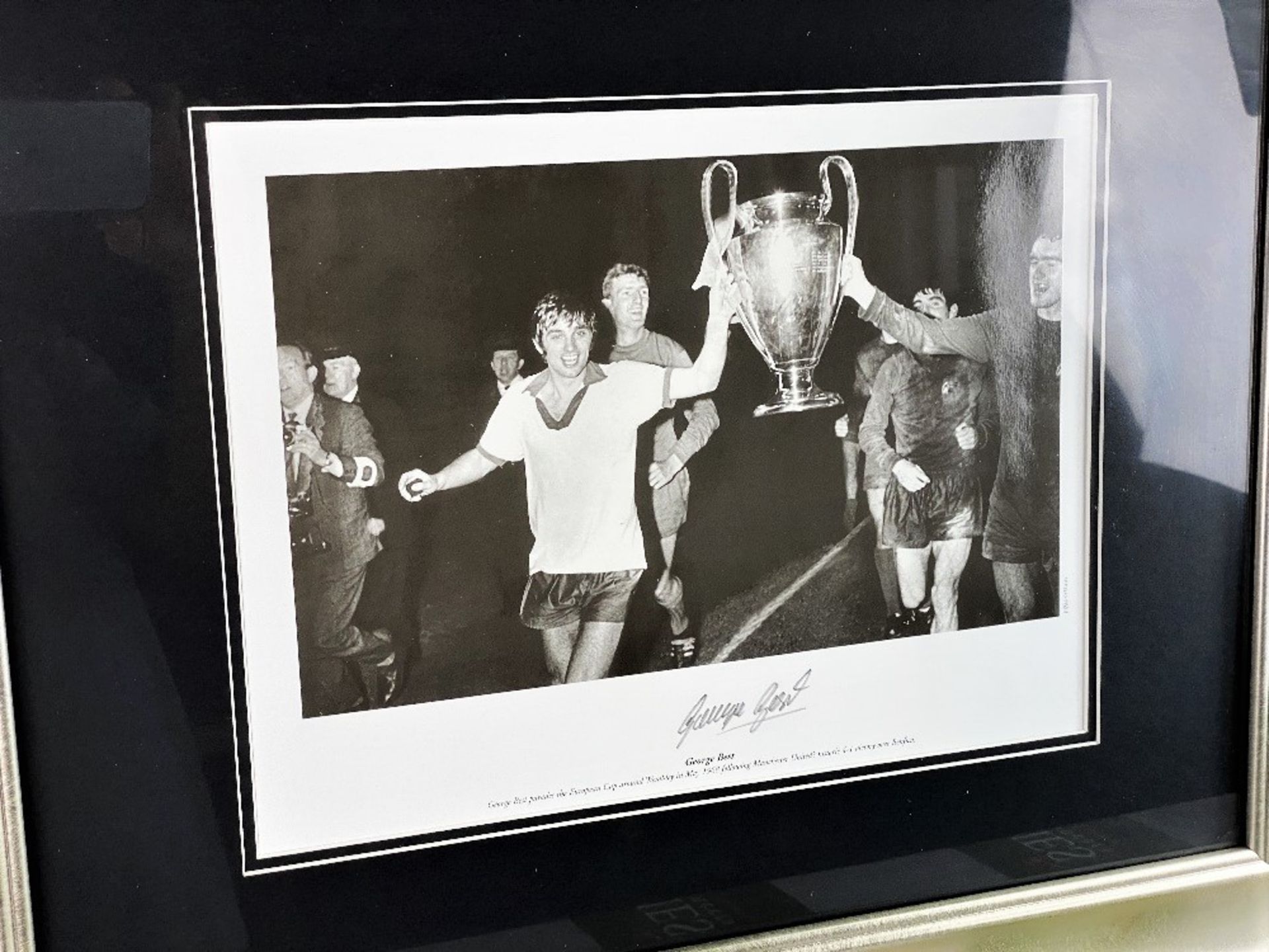 George Best Large Framed Signed Memorabilia-Inc COA - Image 2 of 6