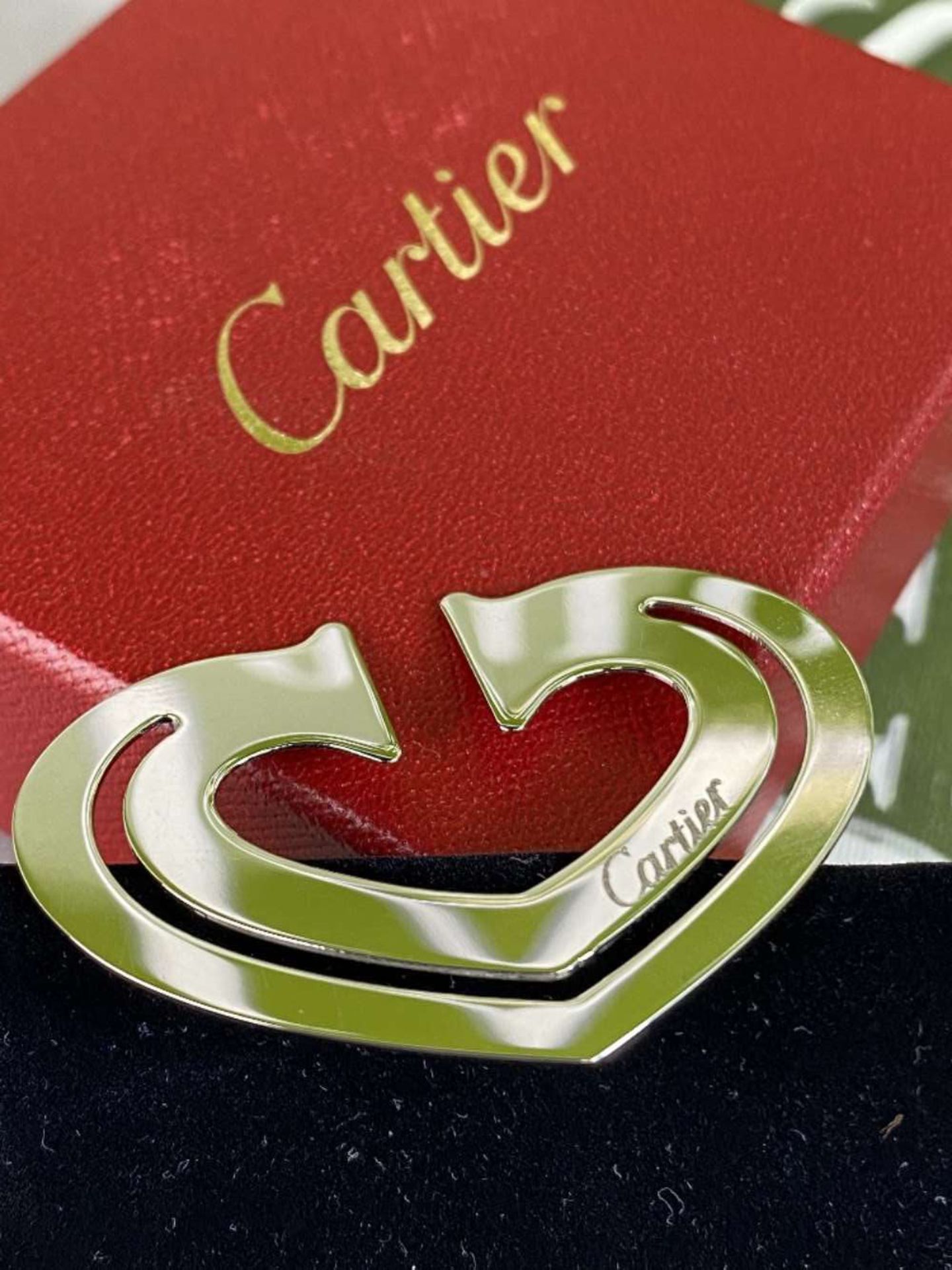 Cartier Paris "Love Heart" Silver Money Clip - Image 2 of 3