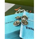 Tiffany & Co Sterling 925 Silver & 18 Ct Gold Vintage Cufflinks