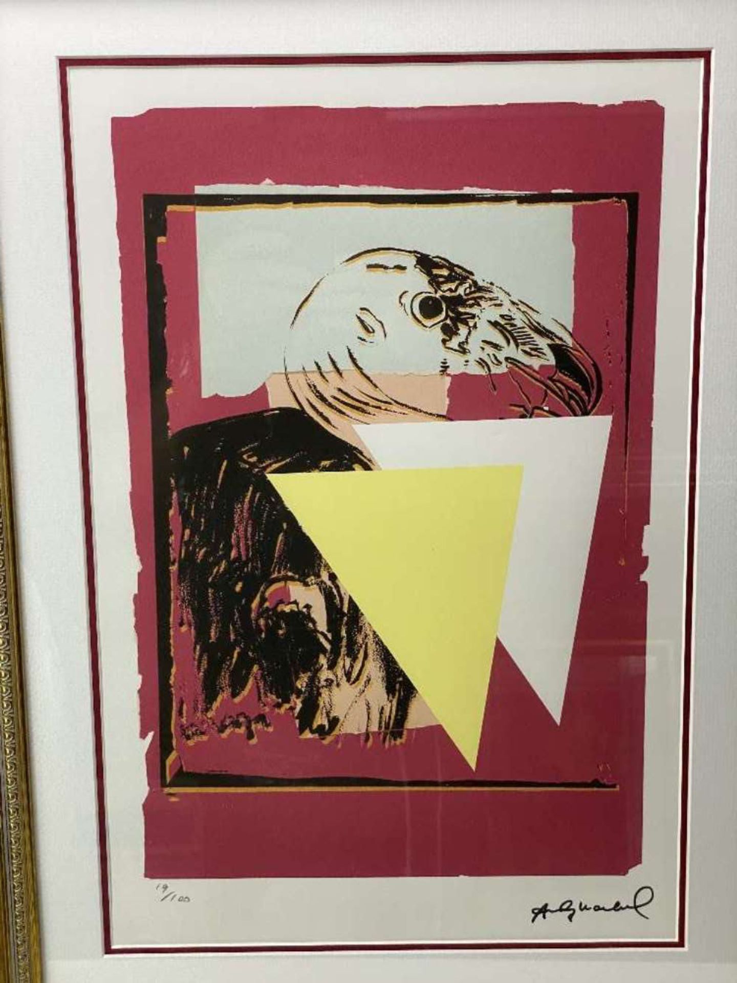 Andy Warhol-(1928-1987) "Albatross" Leo Castelli- New York Numbered Ltd Edition of #56/100 Lithogra - Image 2 of 4