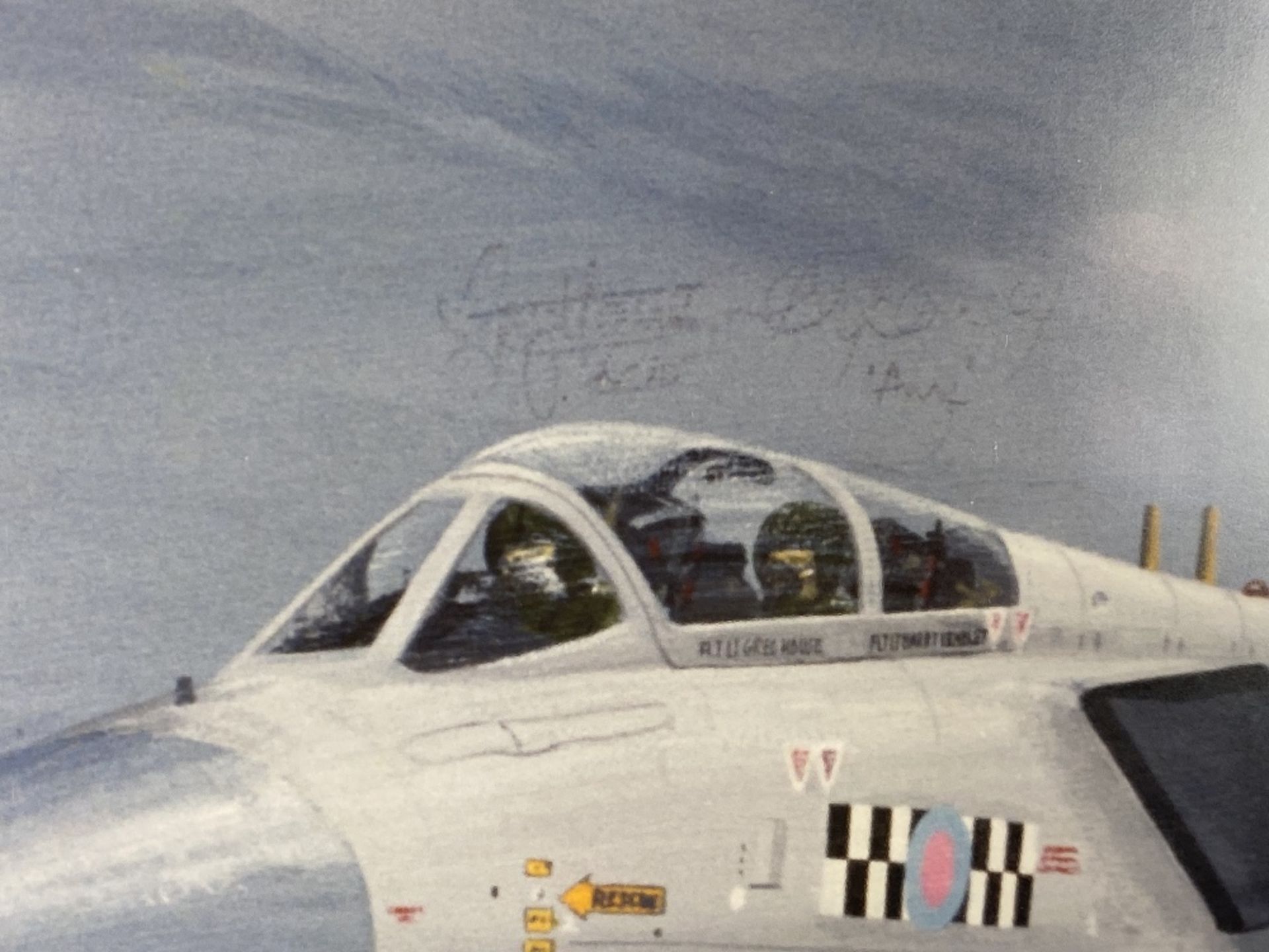 Artist AG Milne Signed & By RAF Pilots Framed Tornado Picture - Image 3 of 6