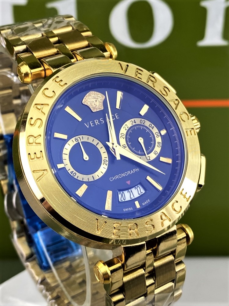 Versace Aion Gent`s Chronograph -Gold Plated-New Example