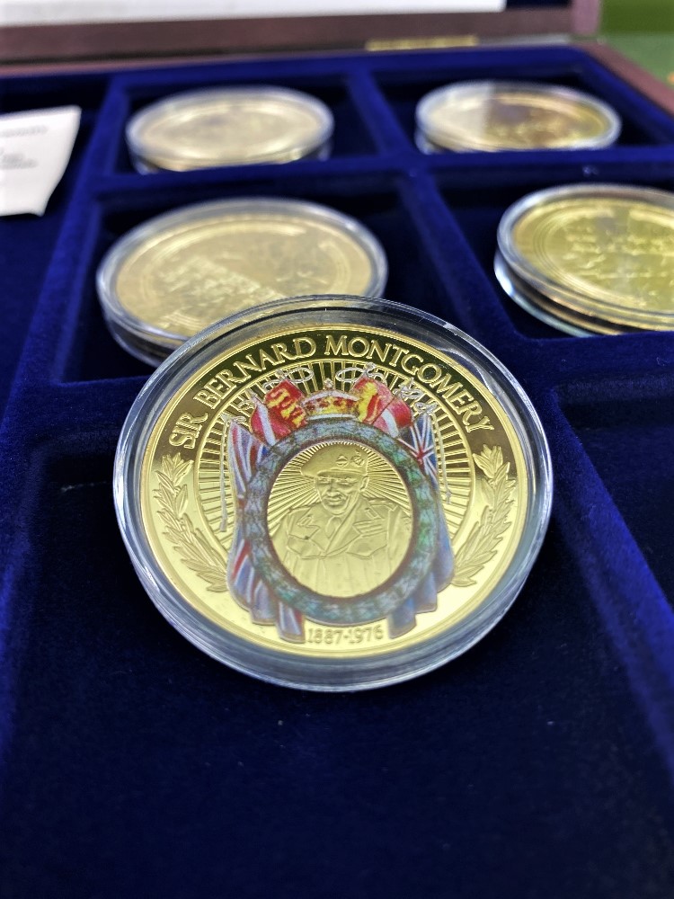 World War II Complete Set Gold Plated Coin Set Windsor Mint - Bild 3 aus 11