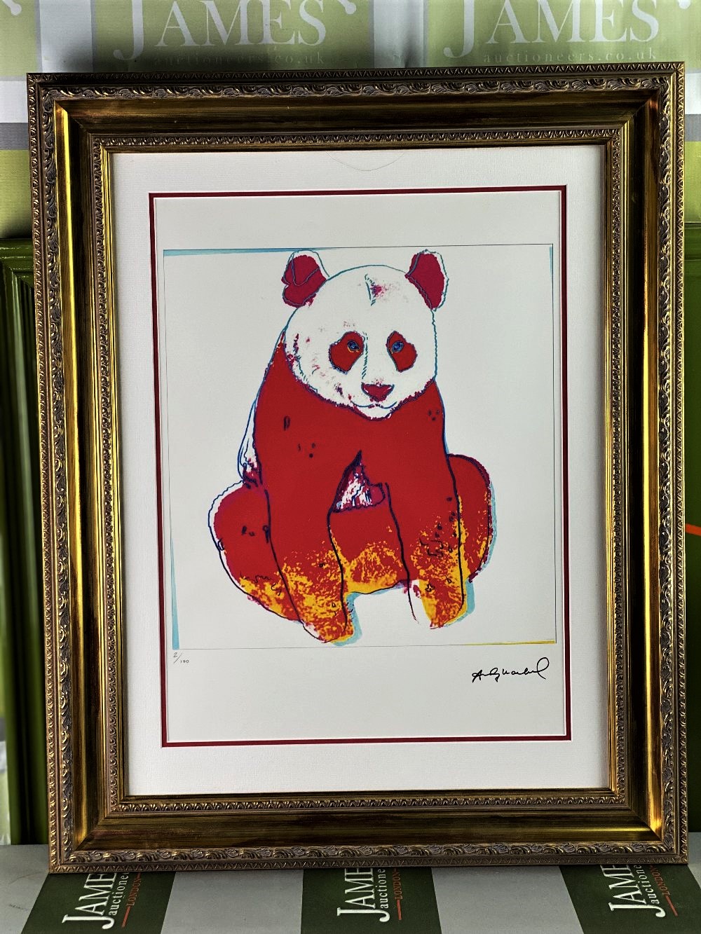 Andy Warhol-(1928-1987) "Panda" Numbered Lithograph#2/100 - Bild 7 aus 7