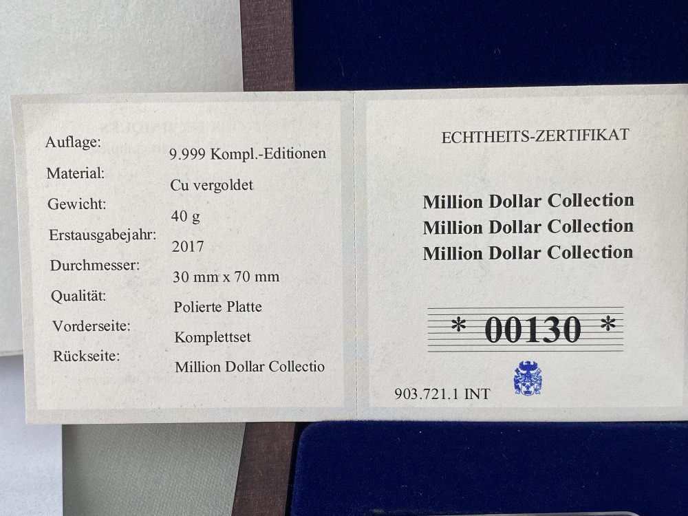 Windsor Mint Million Dollars Collection 10 Golden Bars Rrp £599 - Bild 4 aus 10