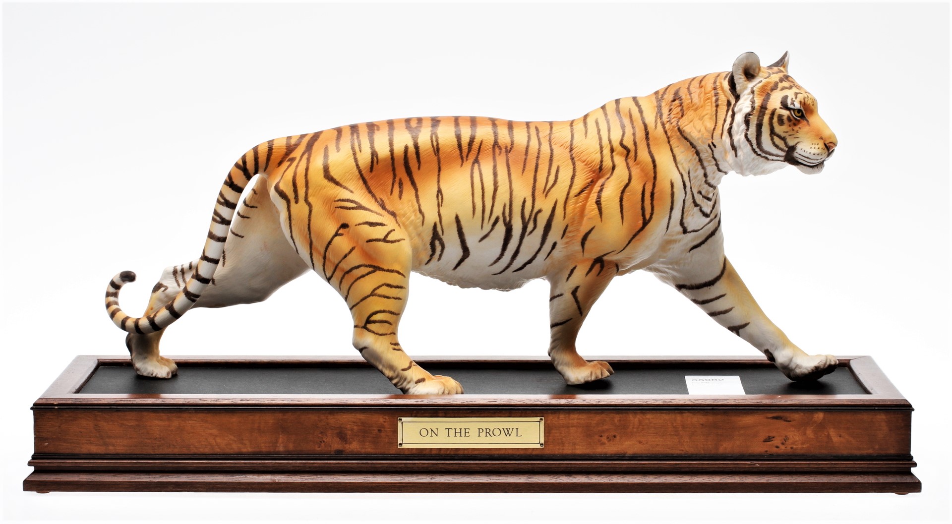 Franklin Mint Tiger on the Prowl Including Display Plinth-Large Example