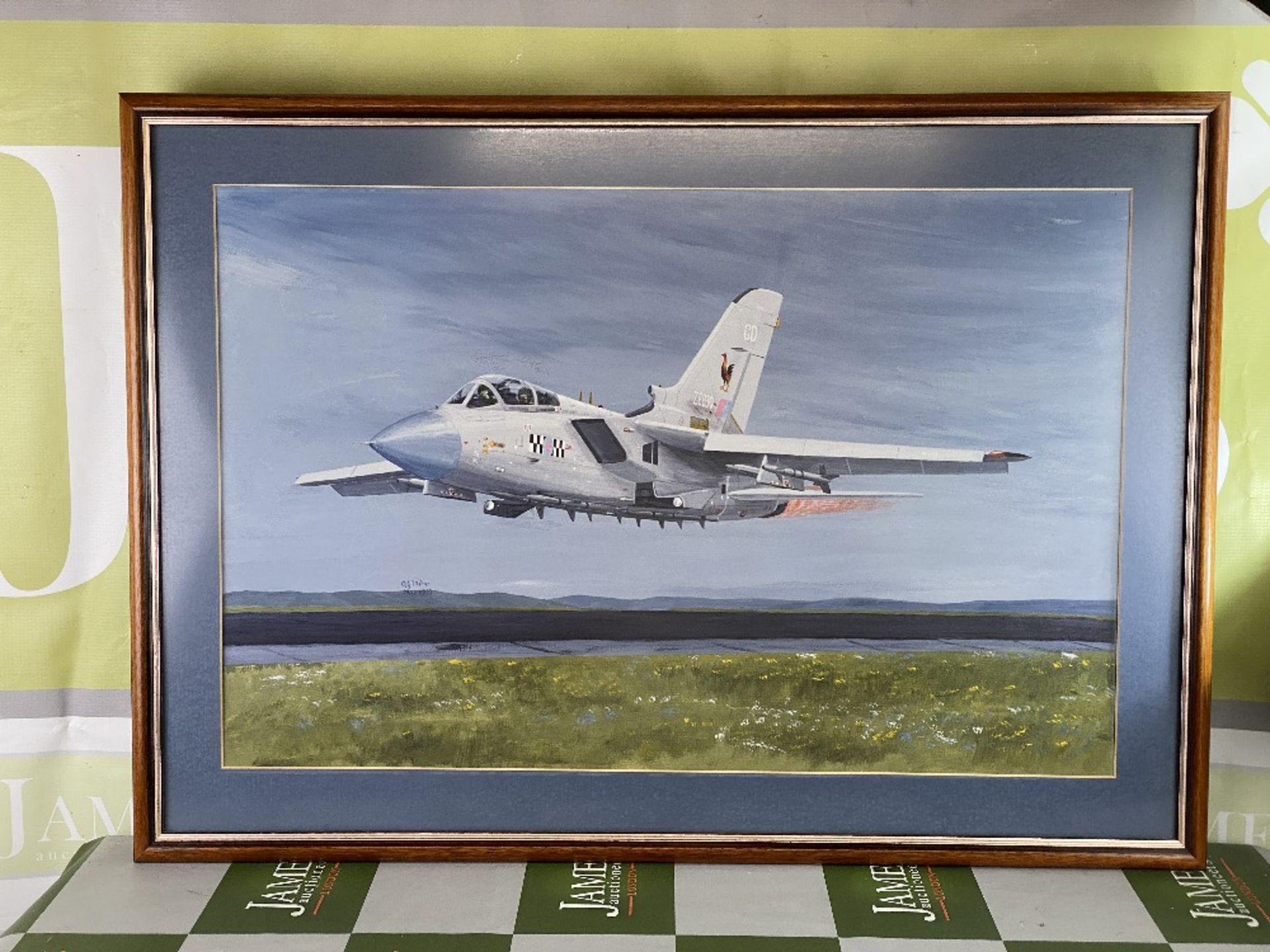 Artist AG Milne Signed & By RAF Pilots Framed Tornado Picture - Image 6 of 6