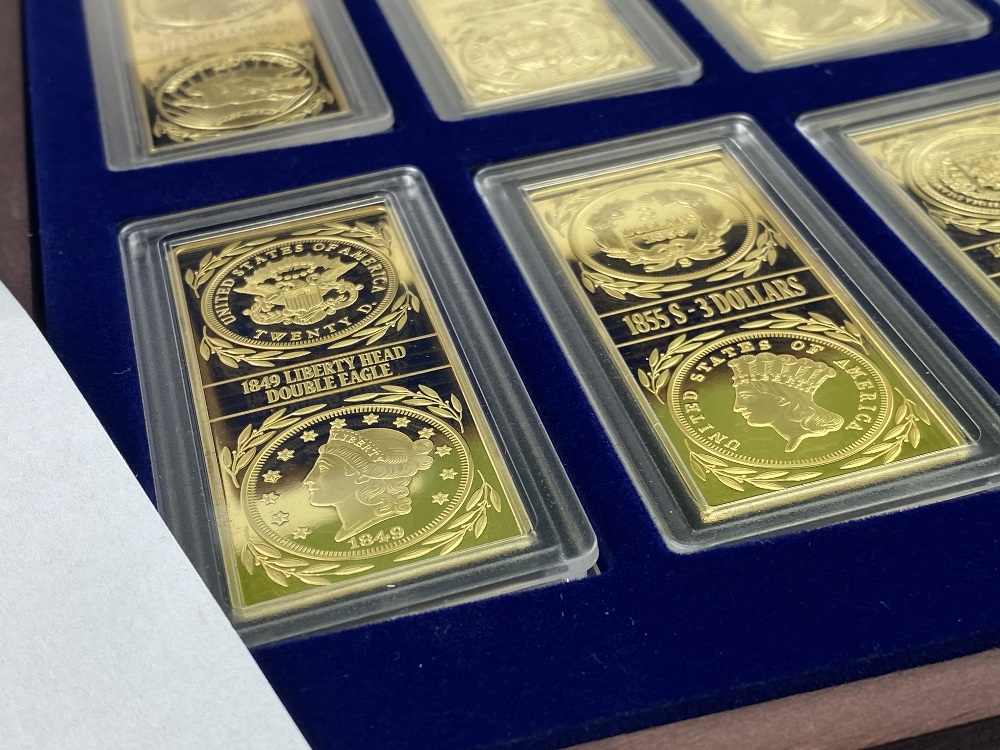 Windsor Mint Million Dollars Collection 10 Golden Bars Rrp £599 - Bild 2 aus 10