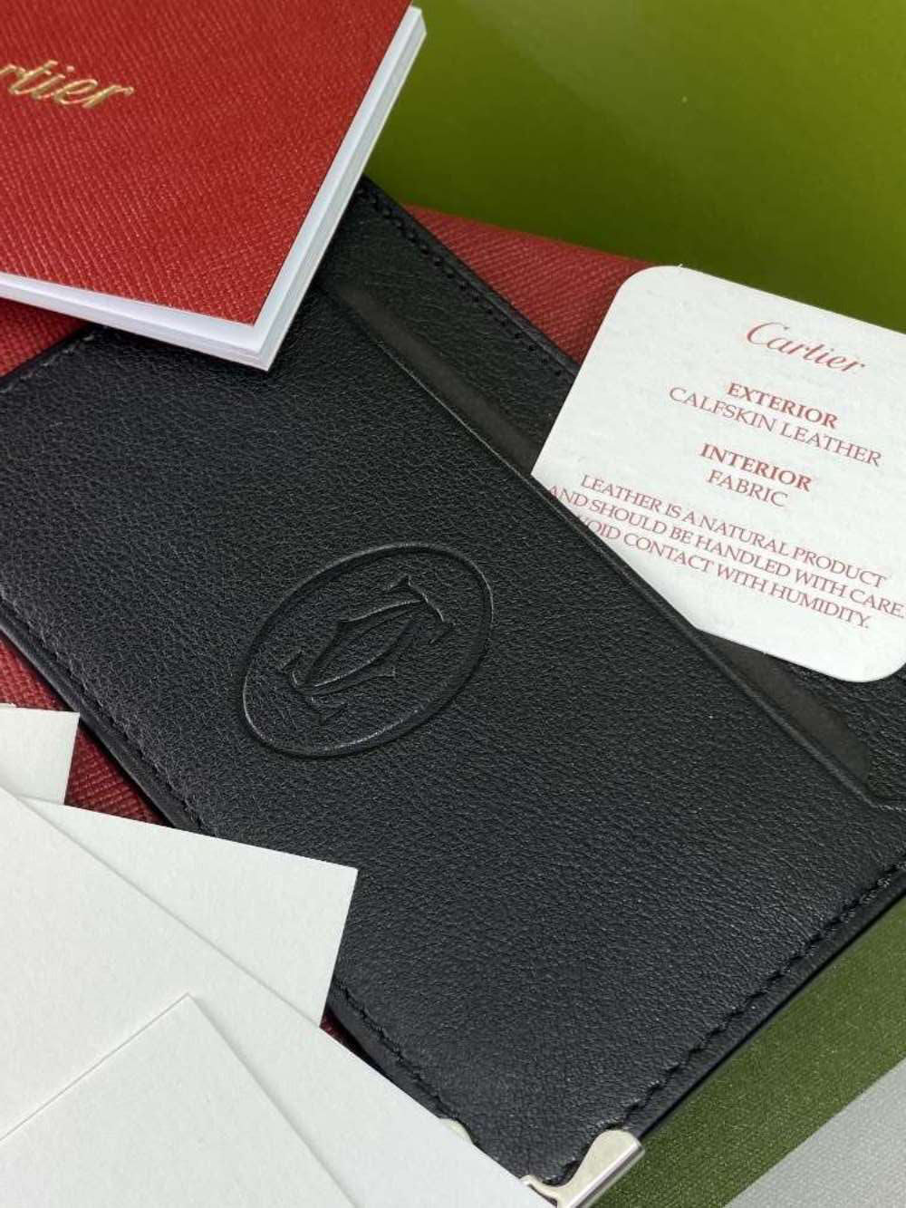 Cartier Paris- Credit Card Leather Holder & Letter Set - Image 2 of 4