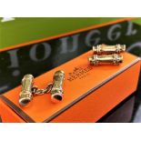 Hermes Paris Solid Silver Cufflinks - Boutons De Manchette Hermes Chaine D’ancre en argent