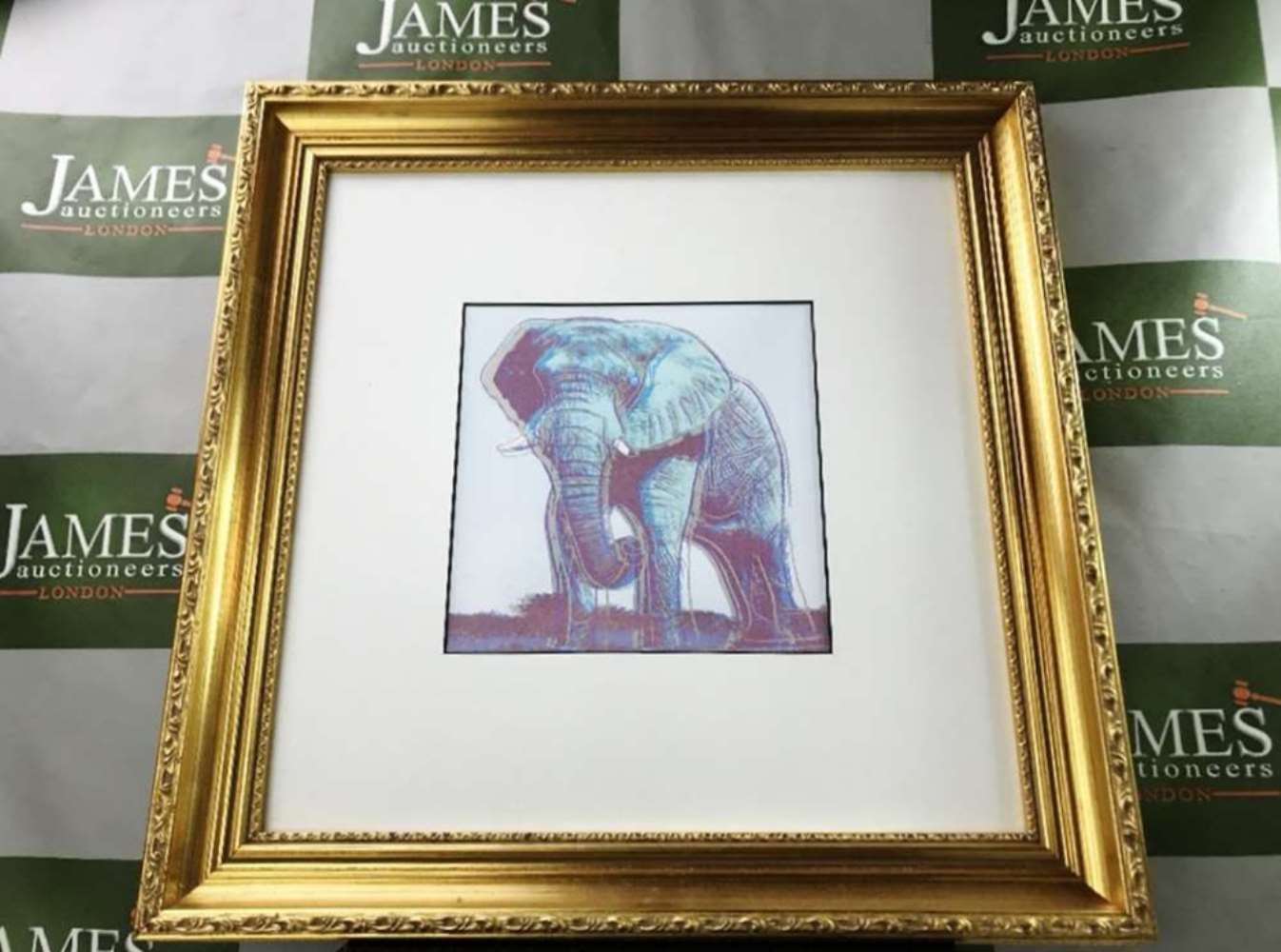Andy Warhol (1928-1987) "The Elephant " 1987 Ltd Edition Lithograph - Bild 3 aus 3